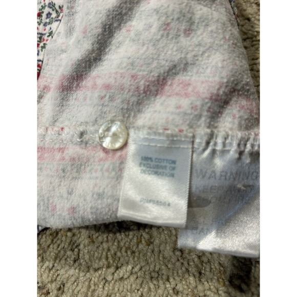 LANZ Of SALZBURG size S NIGHTGOWN 100% Cotton Long Flannel GrannyCore B24 - Picture 5 of 12